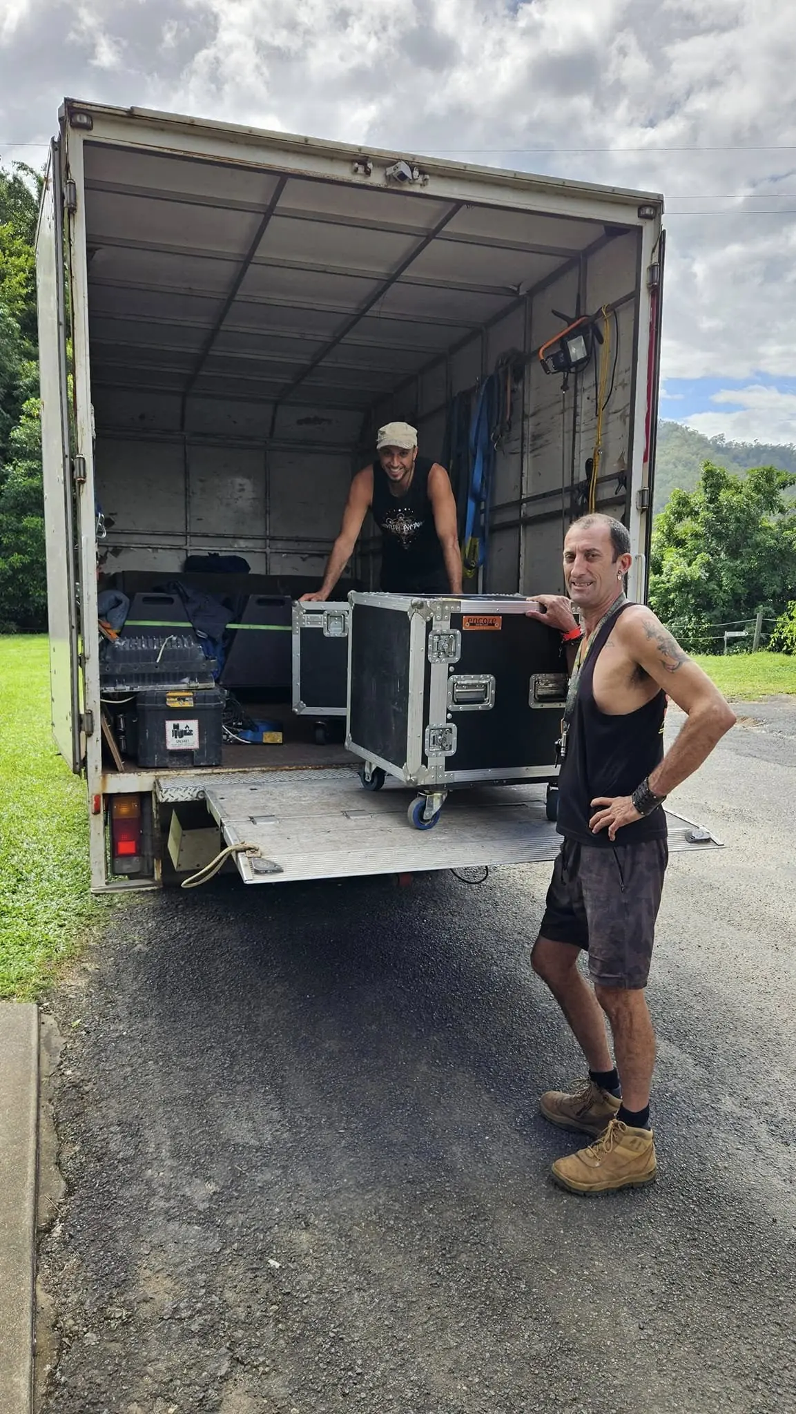 Loading equipment into a truck
